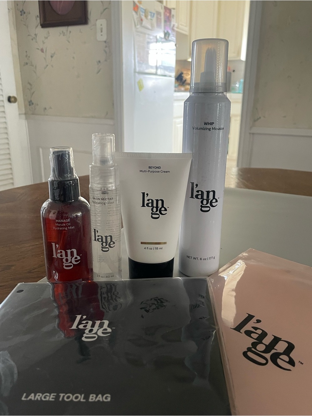 L’ange 4 New Styling Products, Tool Bag & Blush Heat-Resistant Mat